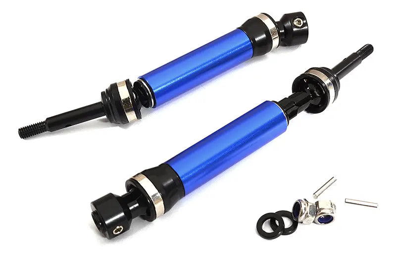 Integy XHDv2 Steel Rear Universal Drive Shafts for Traxxas 1/10 Slash 4X4, Stampede 4X4 C28583BLUE