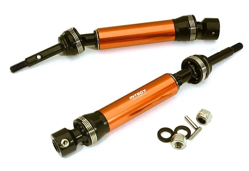 Integy Orange XHDv2 Steel Rear Universal Driveshafts for Traxxas 1/10 Slash 4X4, Stampede 4X4 C28583ORANGE