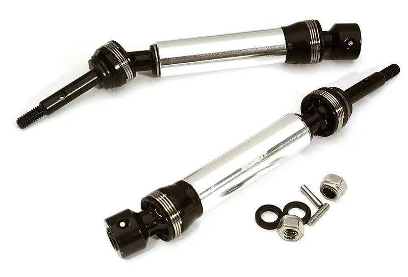 Integy Silver XHDv2 Steel Rear Universal Driveshafts for Traxxas 1/10 Slash 4X4, Stampede 4X4 C28583SILVER