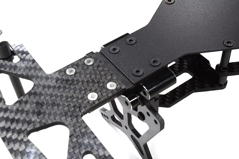 Integy Black Alloy Chassis & Carbon Fiber Conversion Kit for Team Associated DR10 Drag C32548BLACK