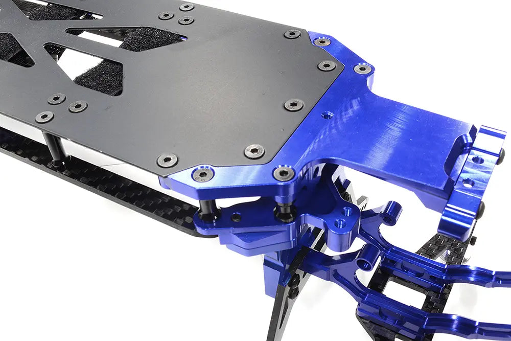 Integy Blue Alloy Chassis & Carbon Fiber Conversion Kit for Team Associated DR10 Drag C32548BLUE