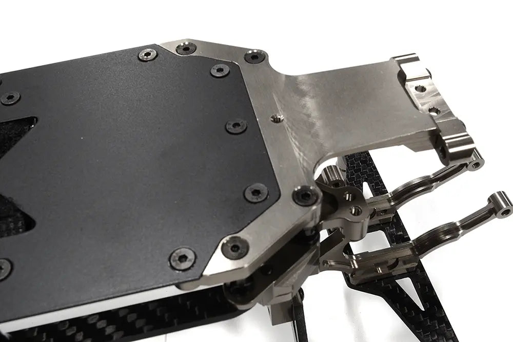 Integy Grey Alloy Chassis & Carbon Fiber Conversion Kit for Team Associated DR10 Drag C32548GREY