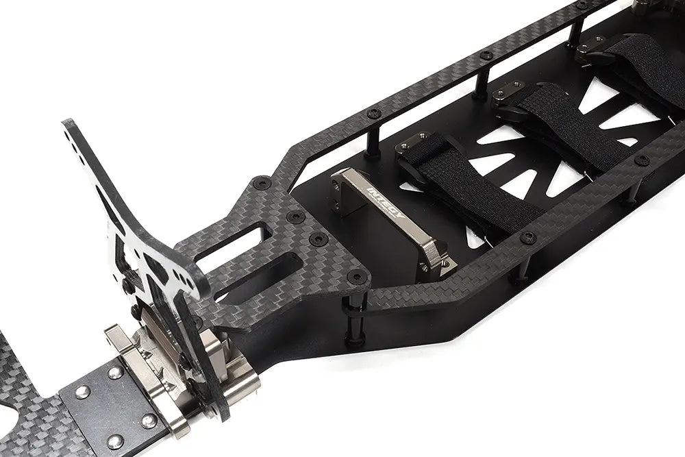 Integy Grey Alloy Chassis & Carbon Fiber Conversion Kit for Team Associated DR10 Drag C32548GREY