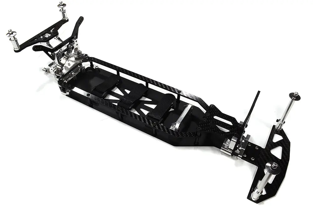 Integy Carbon Fiber Complete Chassis Conversion Kit for Team Associated DR10 Drag RTR C32548SILVER
