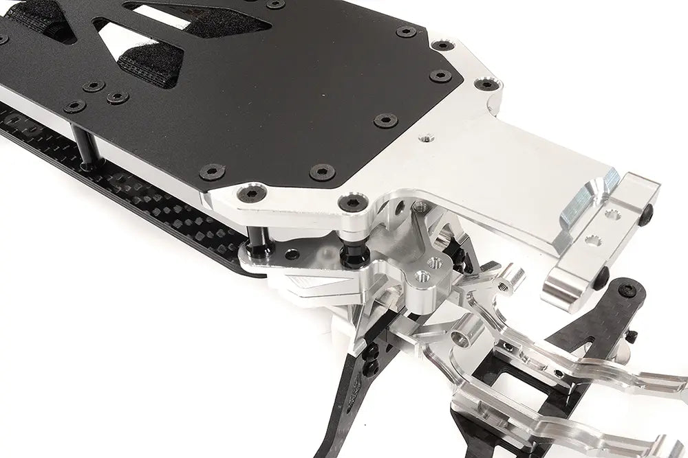 Integy Silver Alloy & Carbon Fiber Complete Chassis Conversion Kit for Team Associated DR10 Drag RTR C32548SILVER