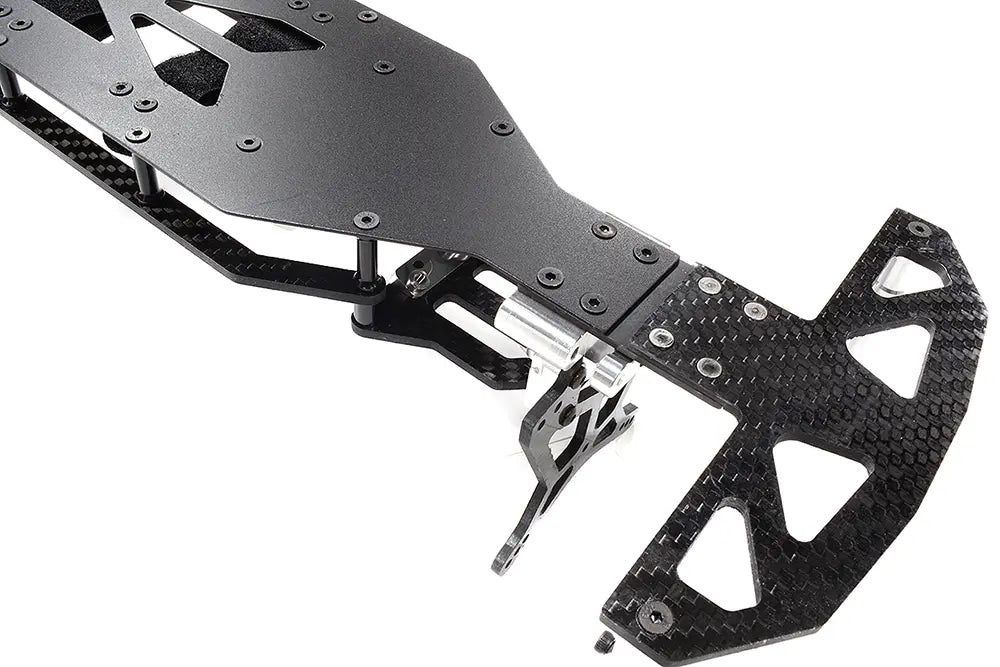Integy Silver Alloy & Carbon Fiber Complete Chassis Conversion Kit for Team Associated DR10 Drag RTR C32548SILVER