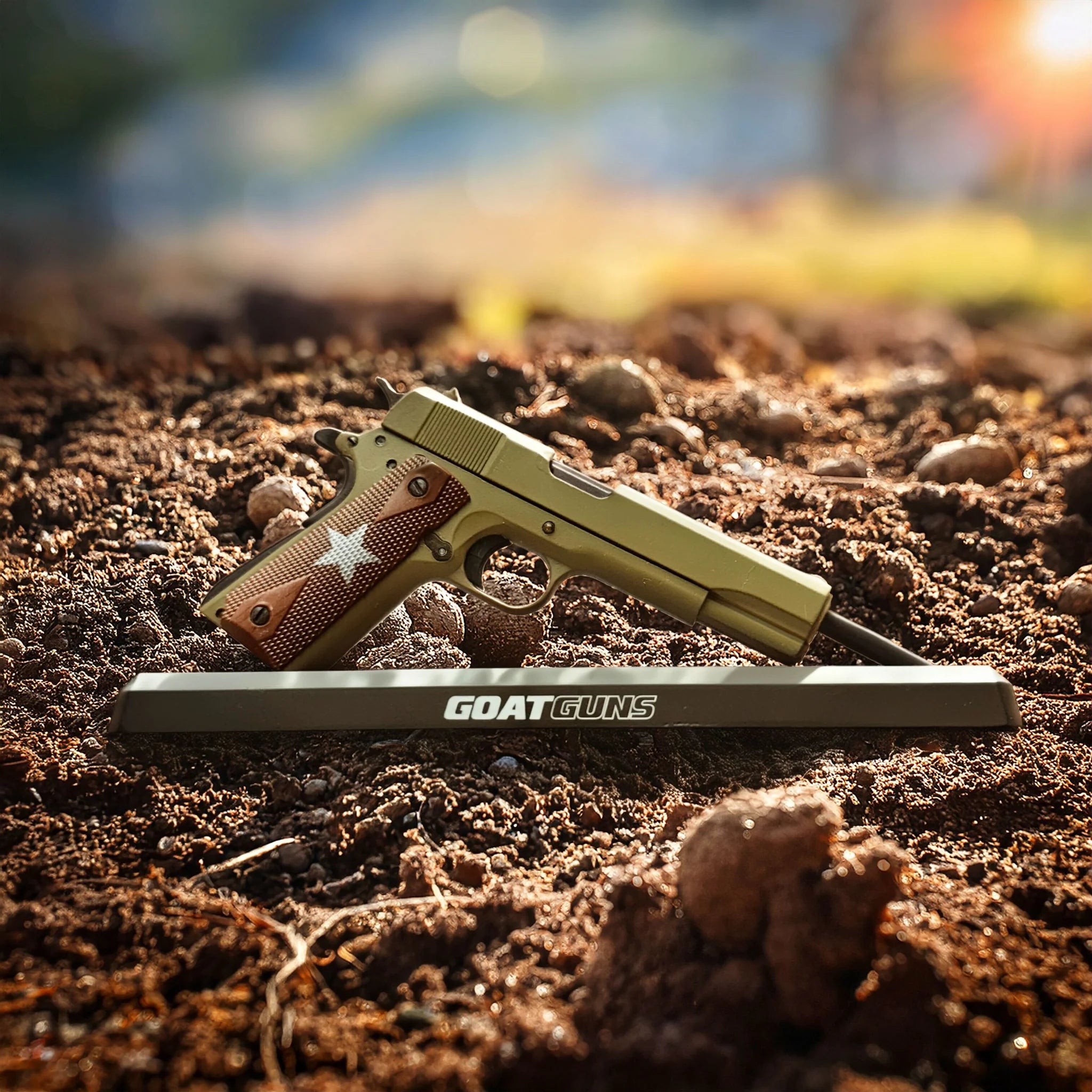 GoatGuns Veteran Kit OD Green 3-Pack – 1911, M1A1 Thompson, M1 Garand Mini Models