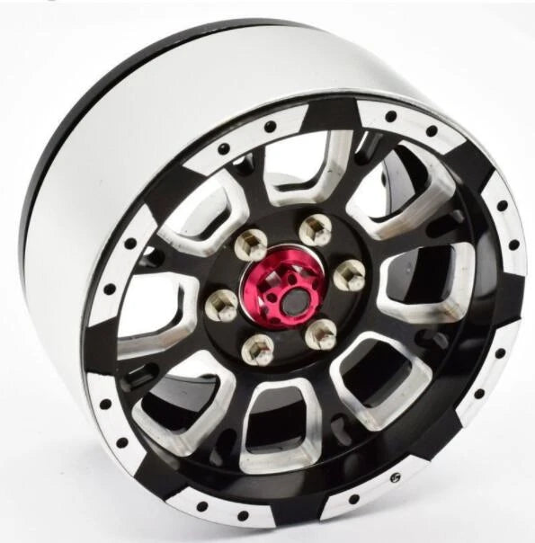 Hot Racing Aluminum Billet 1.9 Beadlock Wheels with12mm Hex (C-Style) (4)