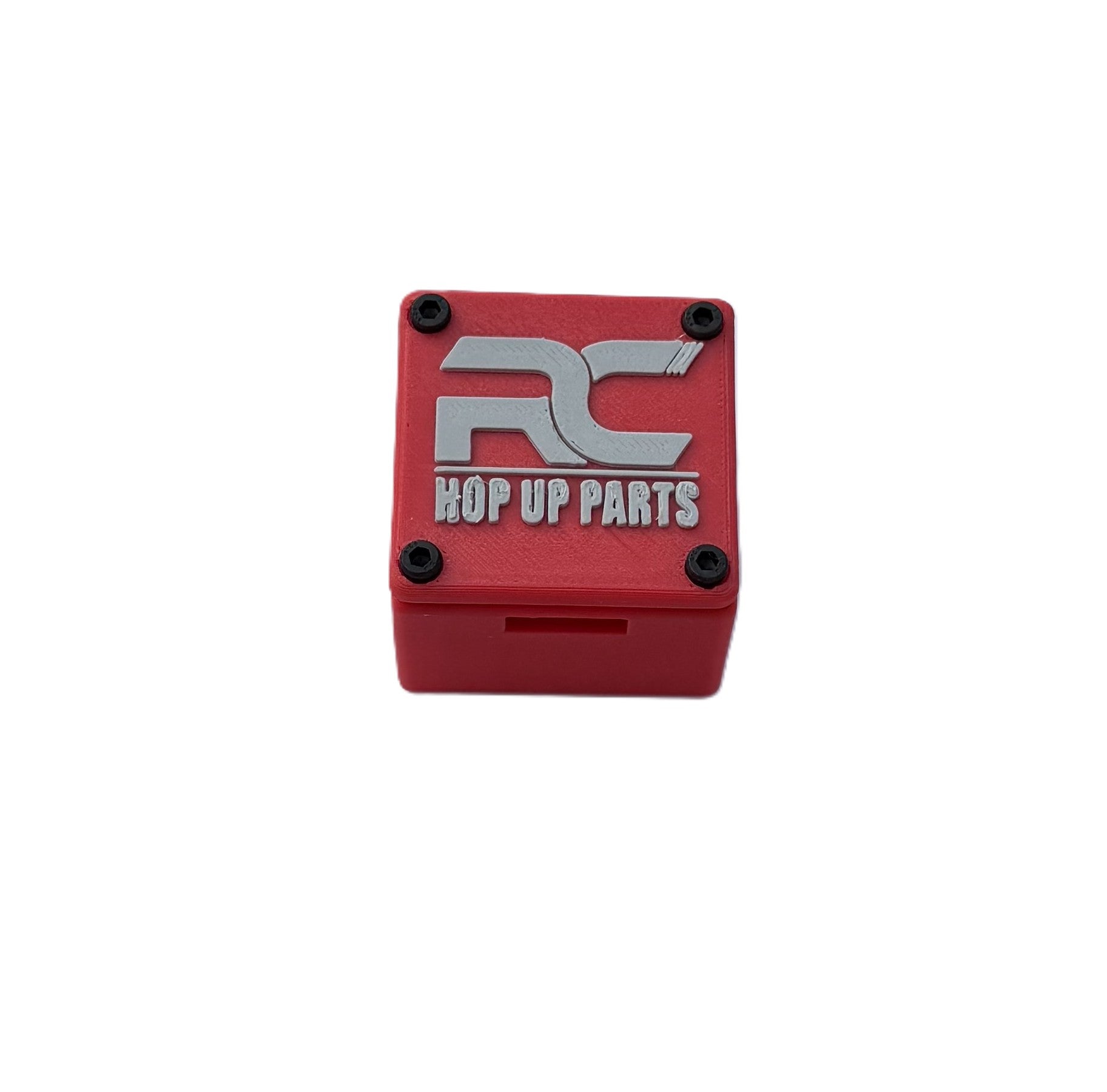 RC Hop Up Parts Large RC Receiver Box Red, Threaded M3 Inserts and Lid for CEN Racing F450, F250, Sicario