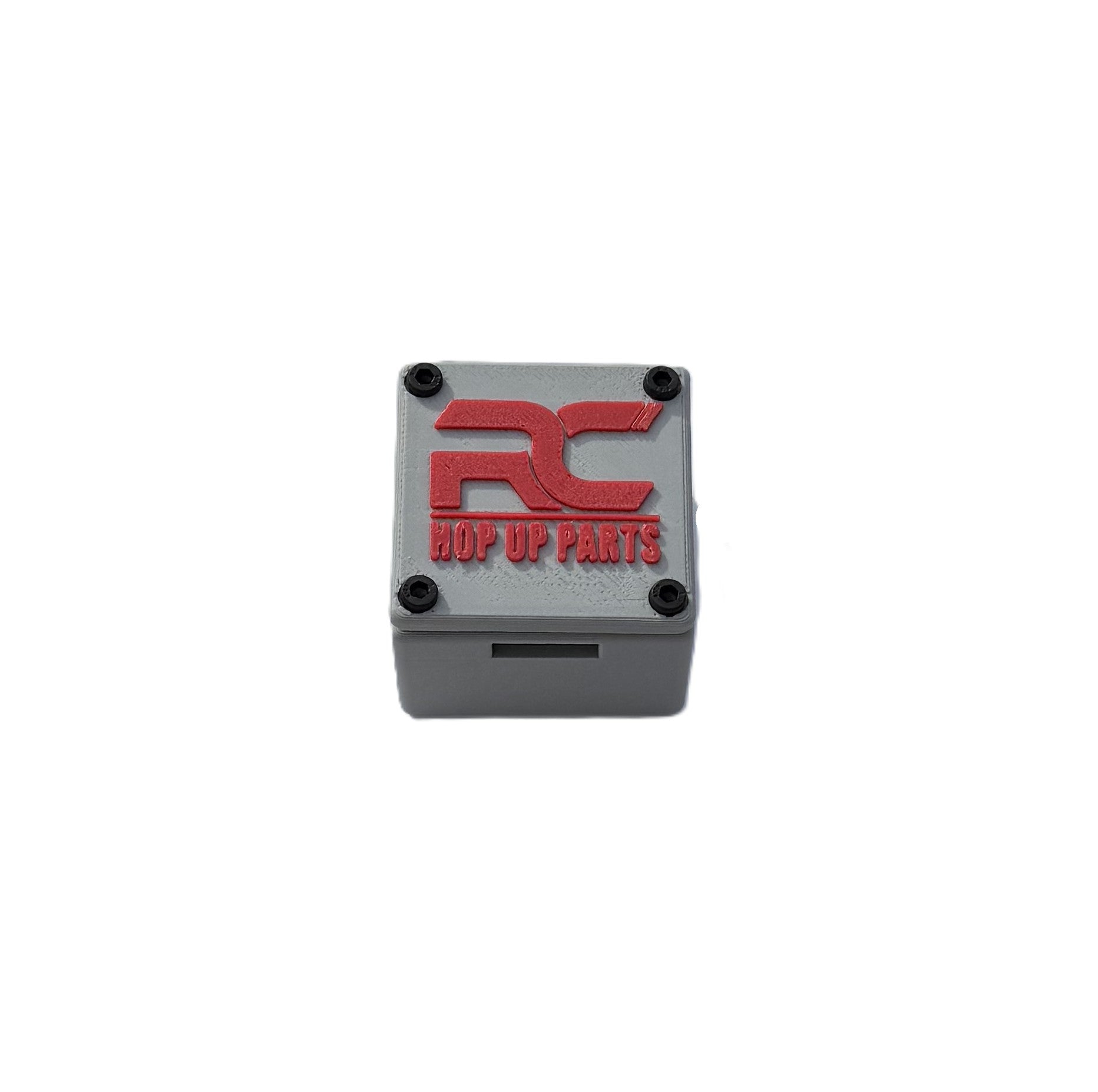 RC Hop Up Parts Large RC Receiver Box Grey, Threaded M3 Inserts and Lid for CEN Racing F450, F250, Sicario