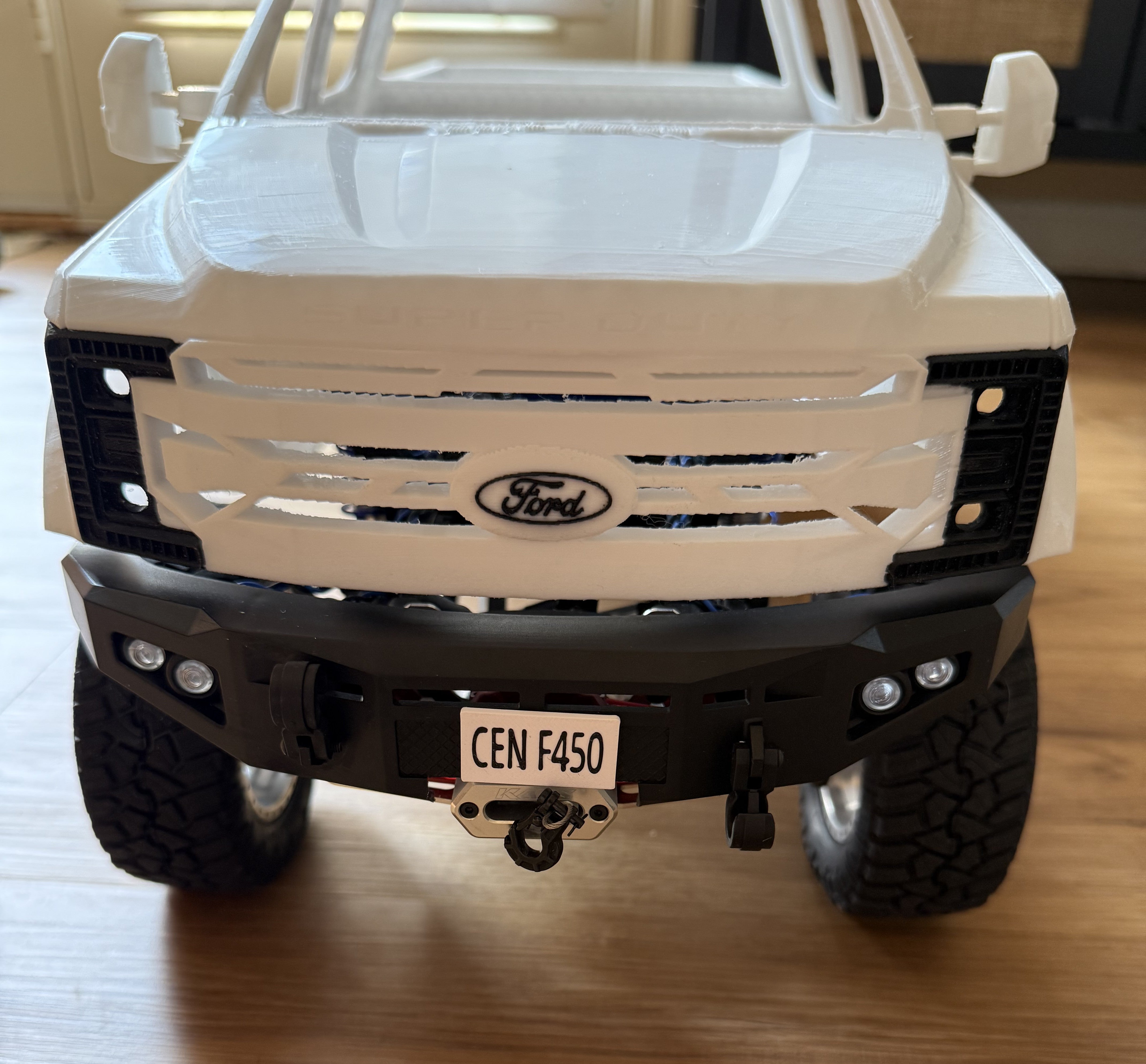 RC Hop Up Parts - CEN Racing F450 3D Printed Body with Magnetic Body Mounts and CEN Racing Molded Bumper Set