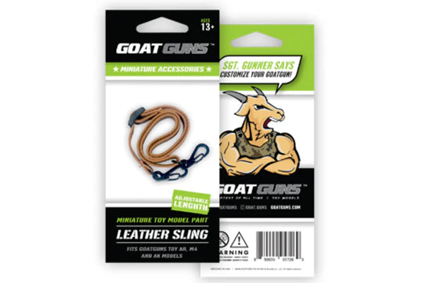 GoatGuns Miniature Sling, Leather, Adjustable, for Mini AR & AK SLING-LEATHER