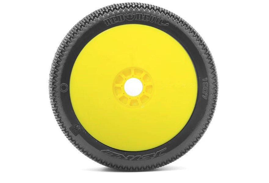 Powerhobby Red Devil 1/8 Buggy Mounted Tires Yellow (2) Super Soft 1007DYSSG