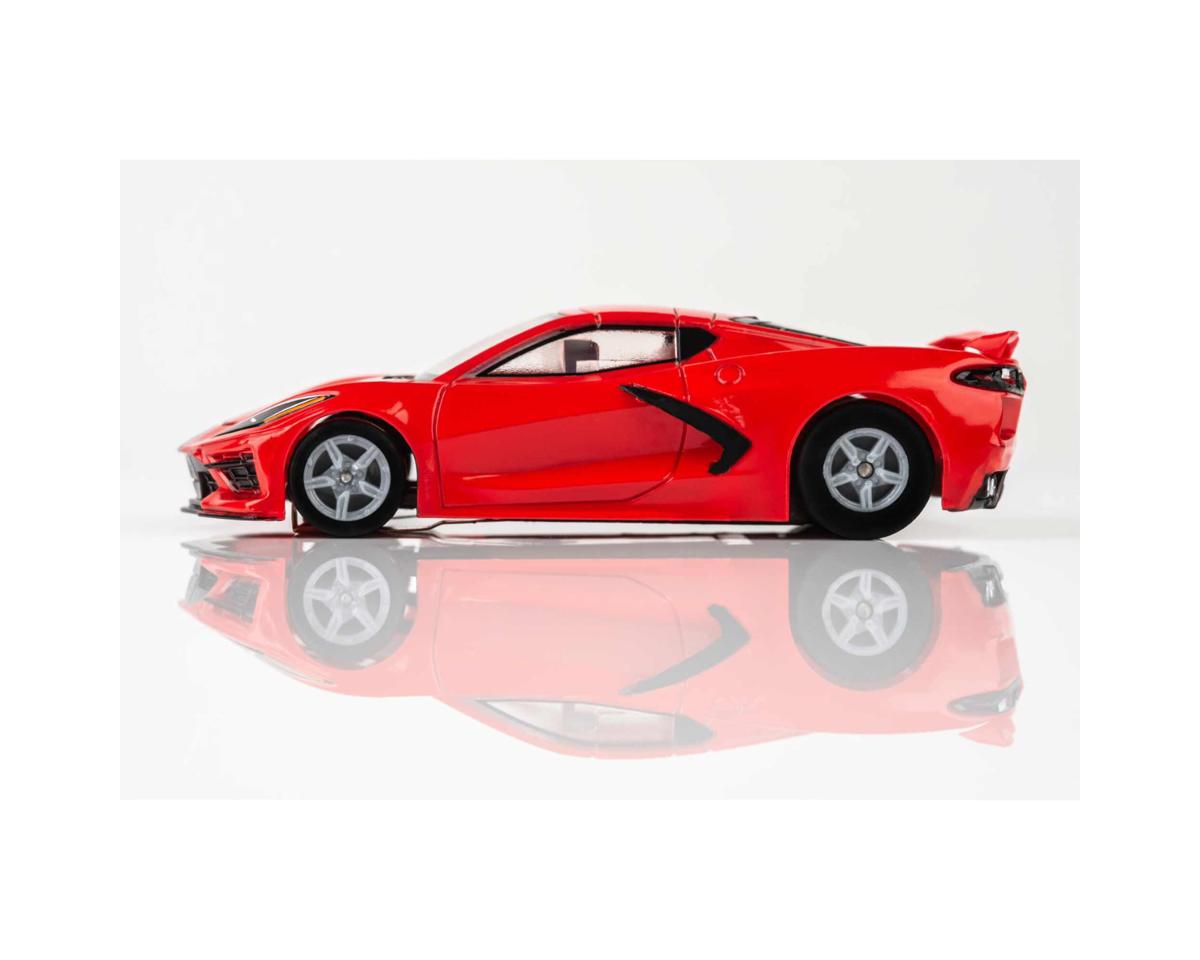 AFX Corvette C8 HO Slot Car (Torch Red) (LWB) (Mega G+) 22011