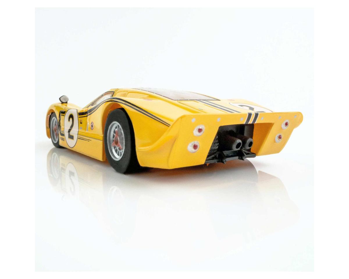 AFX Collector Series 1967 Ford GT40 Mk IV Le Mans #2 HO Slot Car (Yellow) (SWB) (Mega G+) 22014