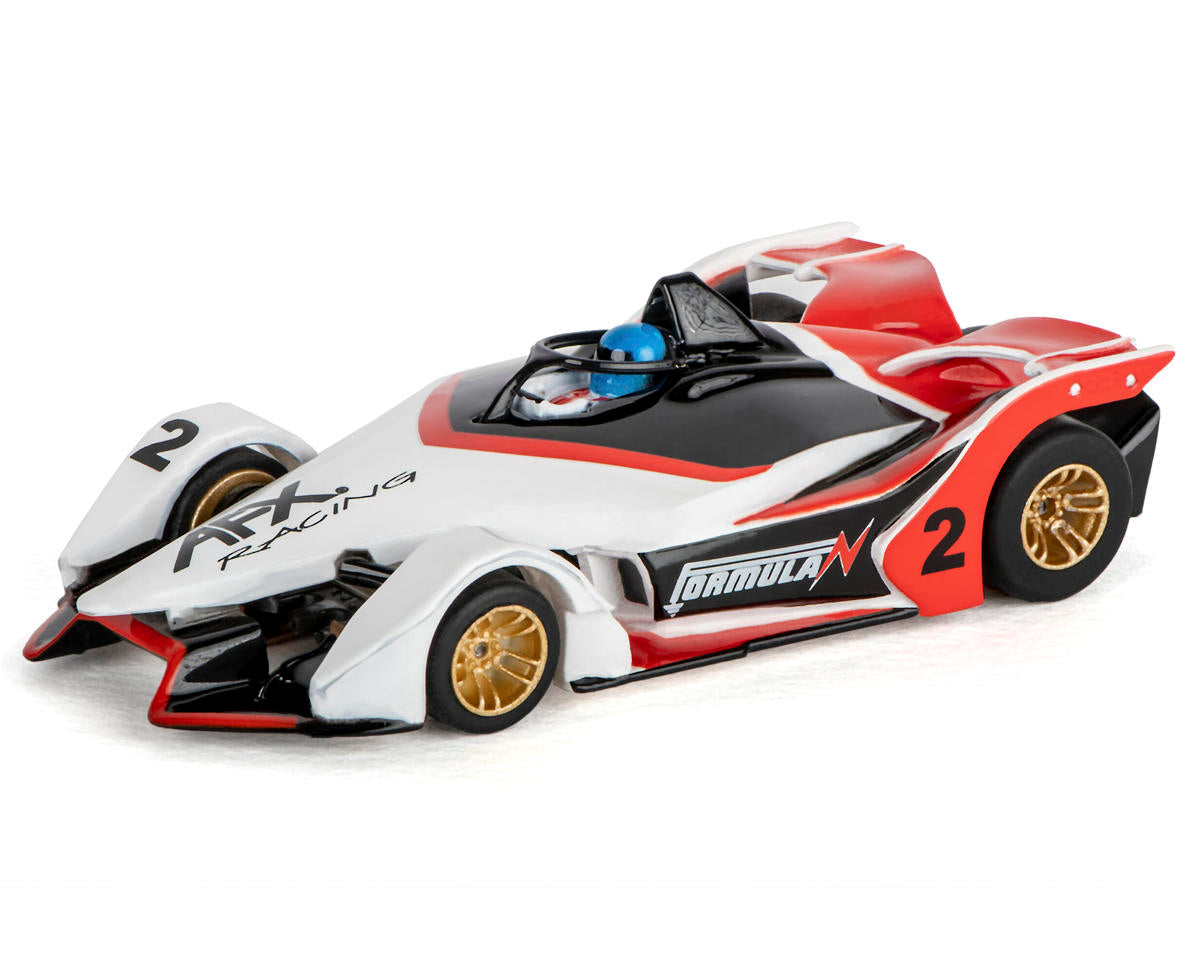 AFX Formula N HO Slot Car (White/Black/Red) (LWB) (Mega G+) 22015