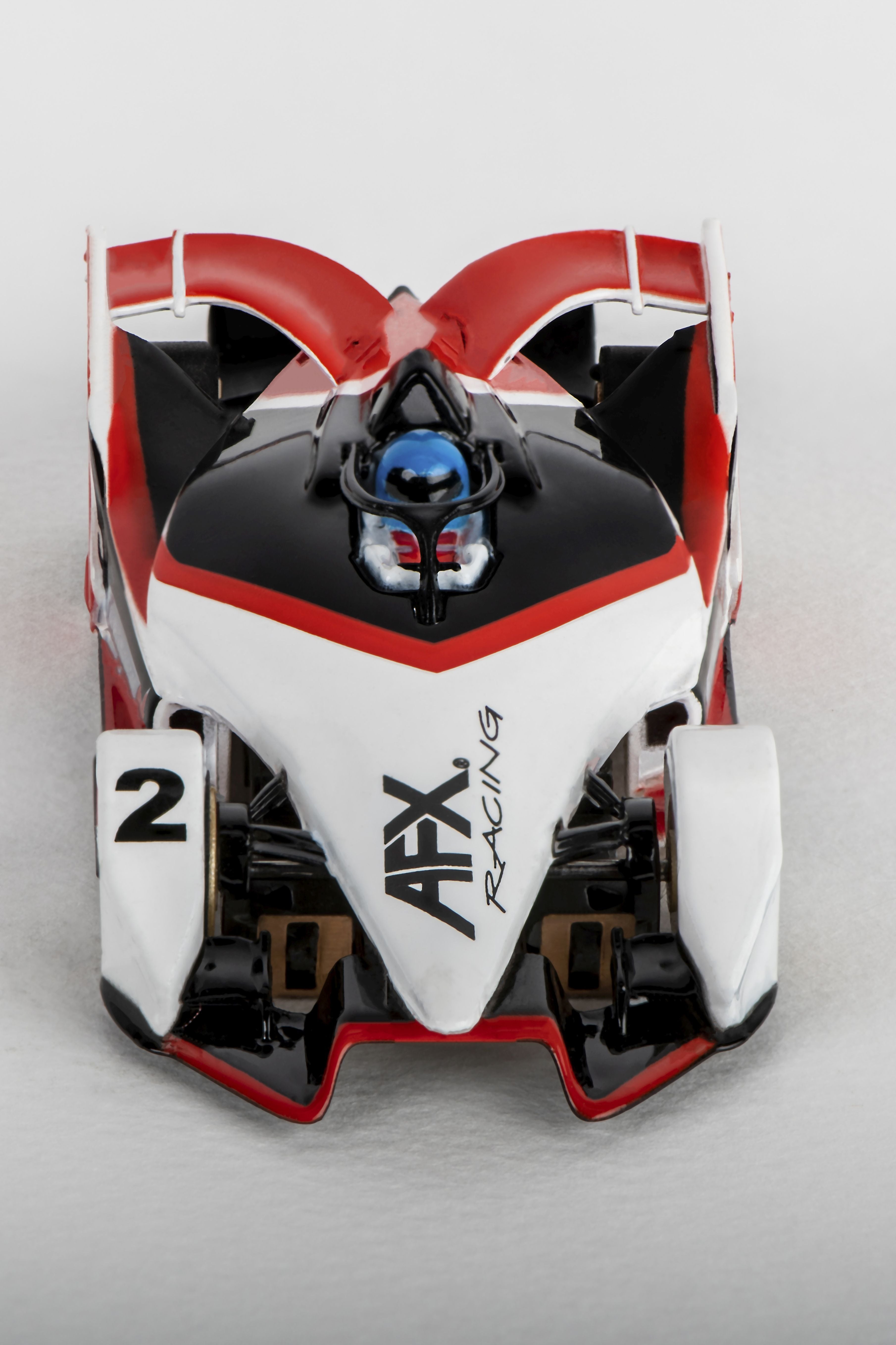 AFX Formula N HO Slot Car (White/Black/Red) (LWB) (Mega G+) 22015