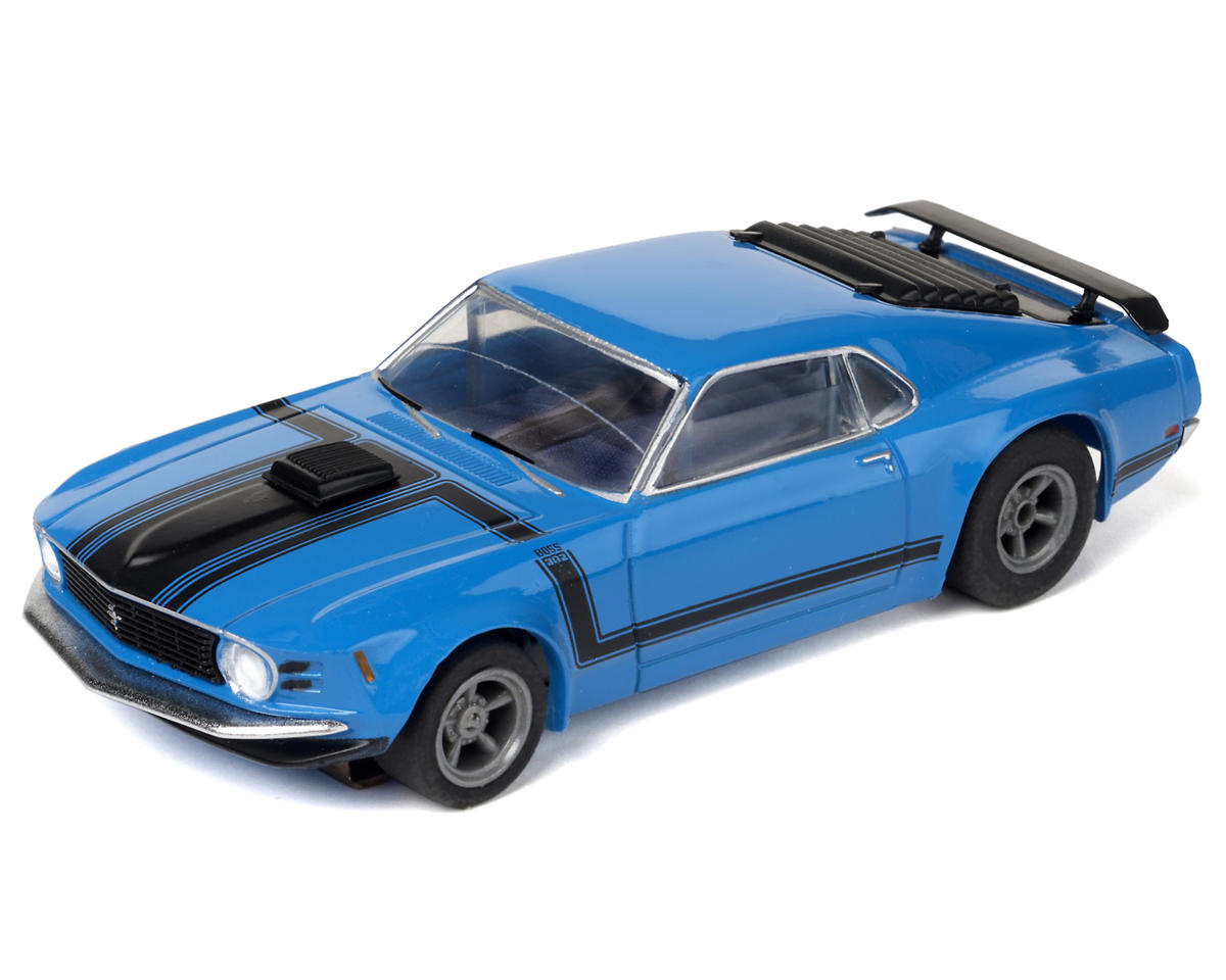 AFX Collector Series Mustang Boss 302 HO Slot Car (Grabber Blue) (LWB) (Mega G+) 22026