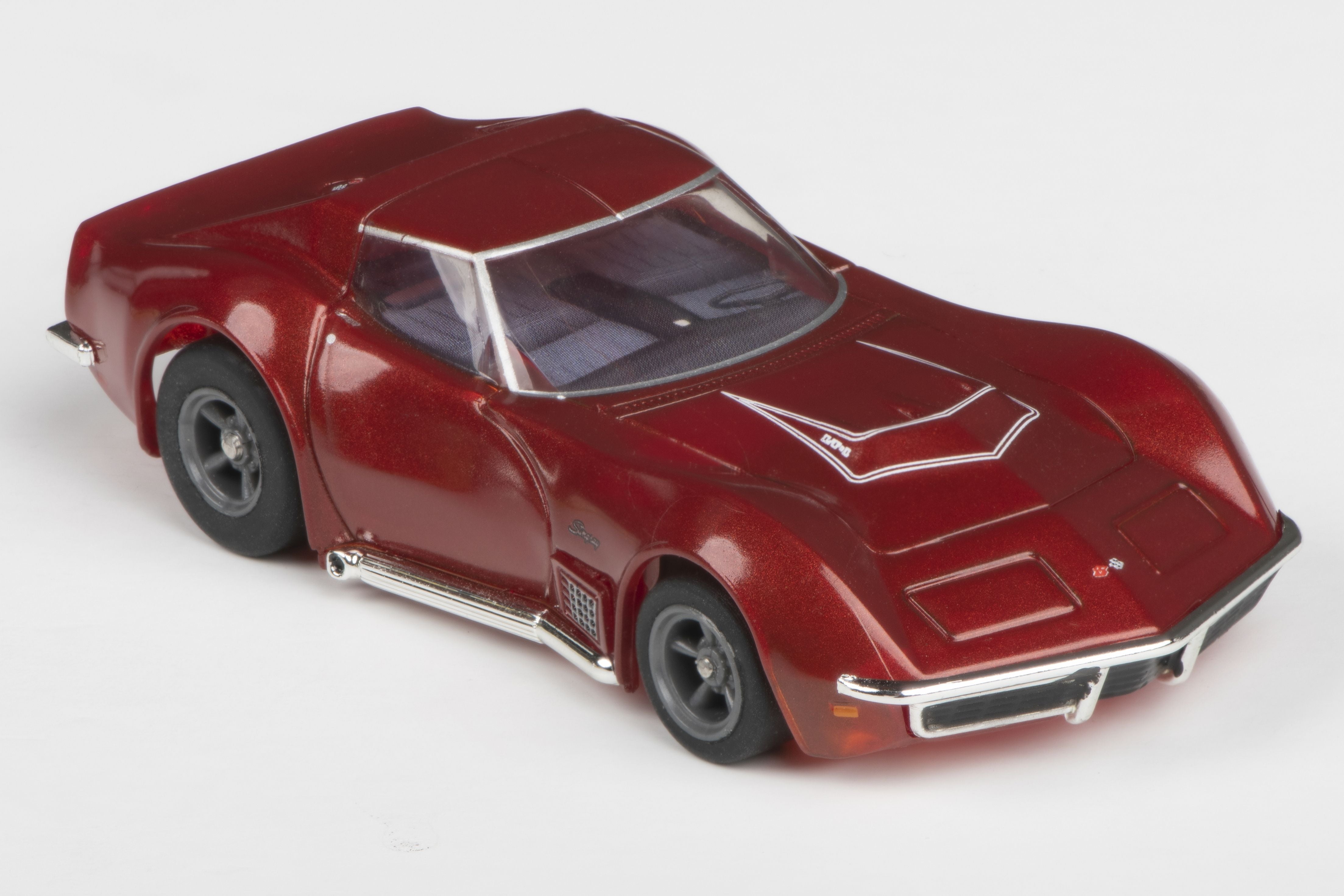 AFX Collector Series 1970 Corvette LT1 HO Slot Car (Red Metallic) (LWB) (Mega G+) 22038