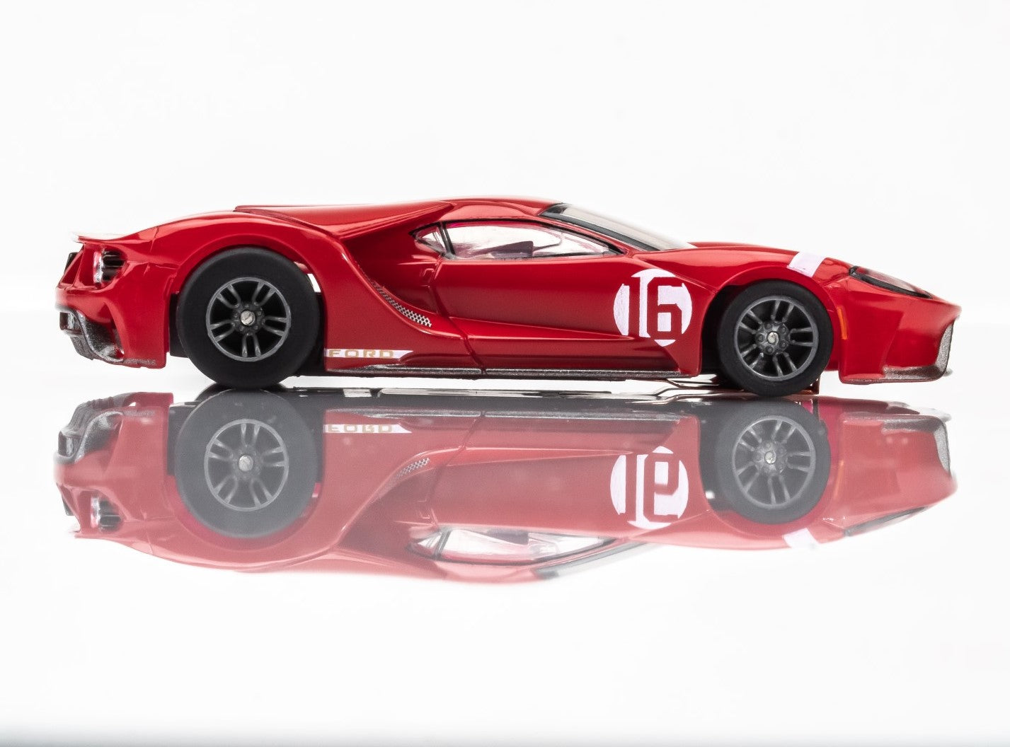 AFX Ford GT Heritage #16 HO Slot Car (Red) (LWB) (Mega G+) 22067