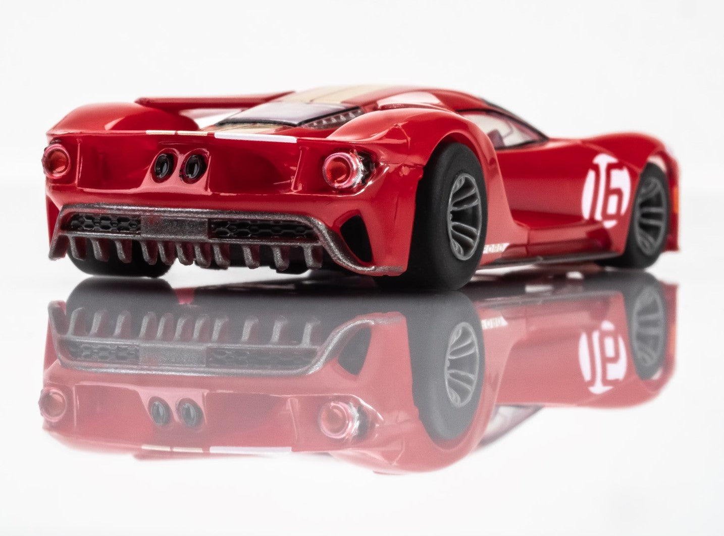 AFX Ford GT Heritage #16 HO Slot Car (Red) (LWB) (Mega G+) 22067