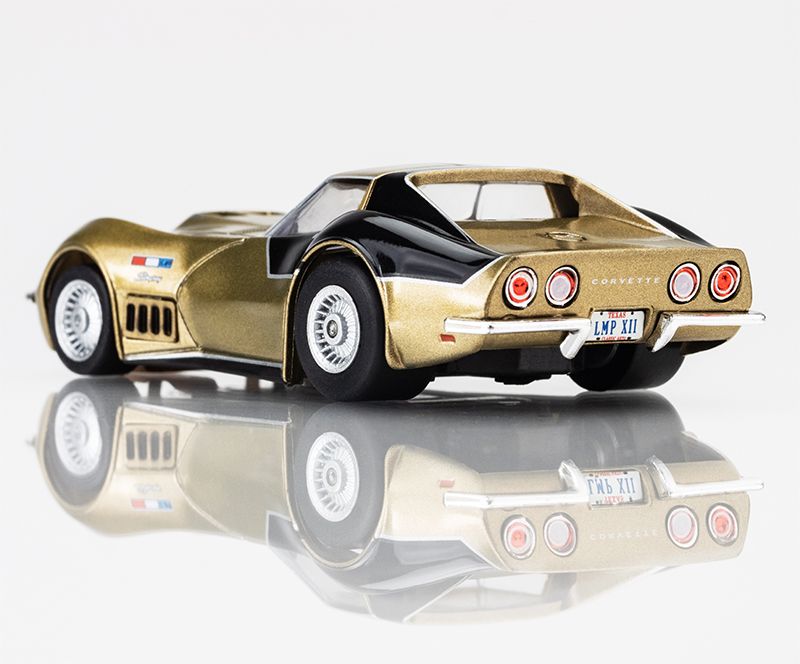 AFX AstroVette 1969 LMP12 LTD HO Slot Car (Gold) (SWB) (Mega G+) 22093