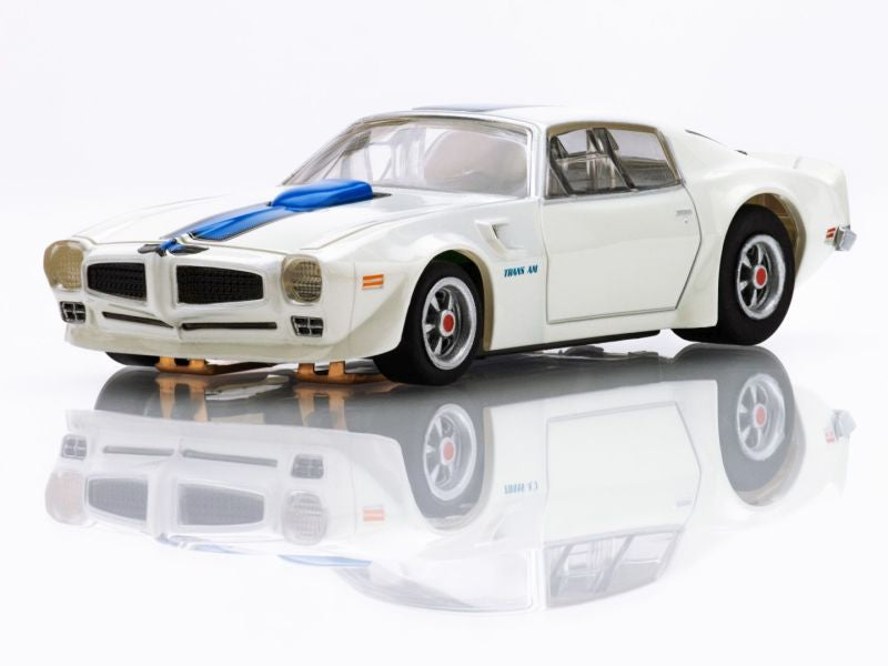 AFX Racing 1970 Firebird TransAm, White/ Blue, HO Scale Slot Car 22096