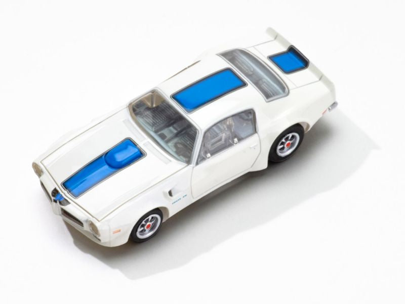 AFX Racing 1970 Firebird TransAm, White/ Blue, HO Scale Slot Car 22096