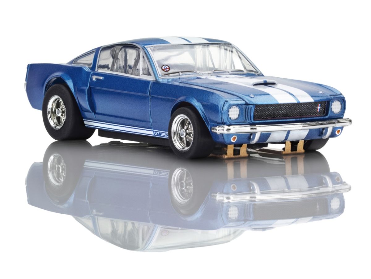 AFX Racing Shelby GT350 1966 Blue/ White Stripes Slot Car