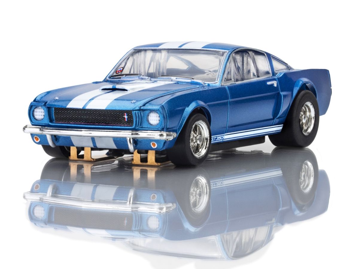 AFX Racing Shelby GT350 1966 Blue/ White Stripes Slot Car