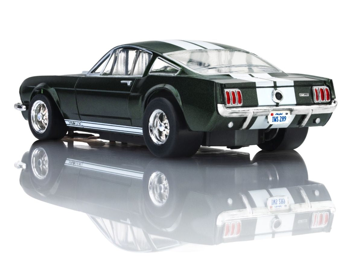 AFX Racing Shelby GT350 1966 Ivy Green with White Stripes Slot Car