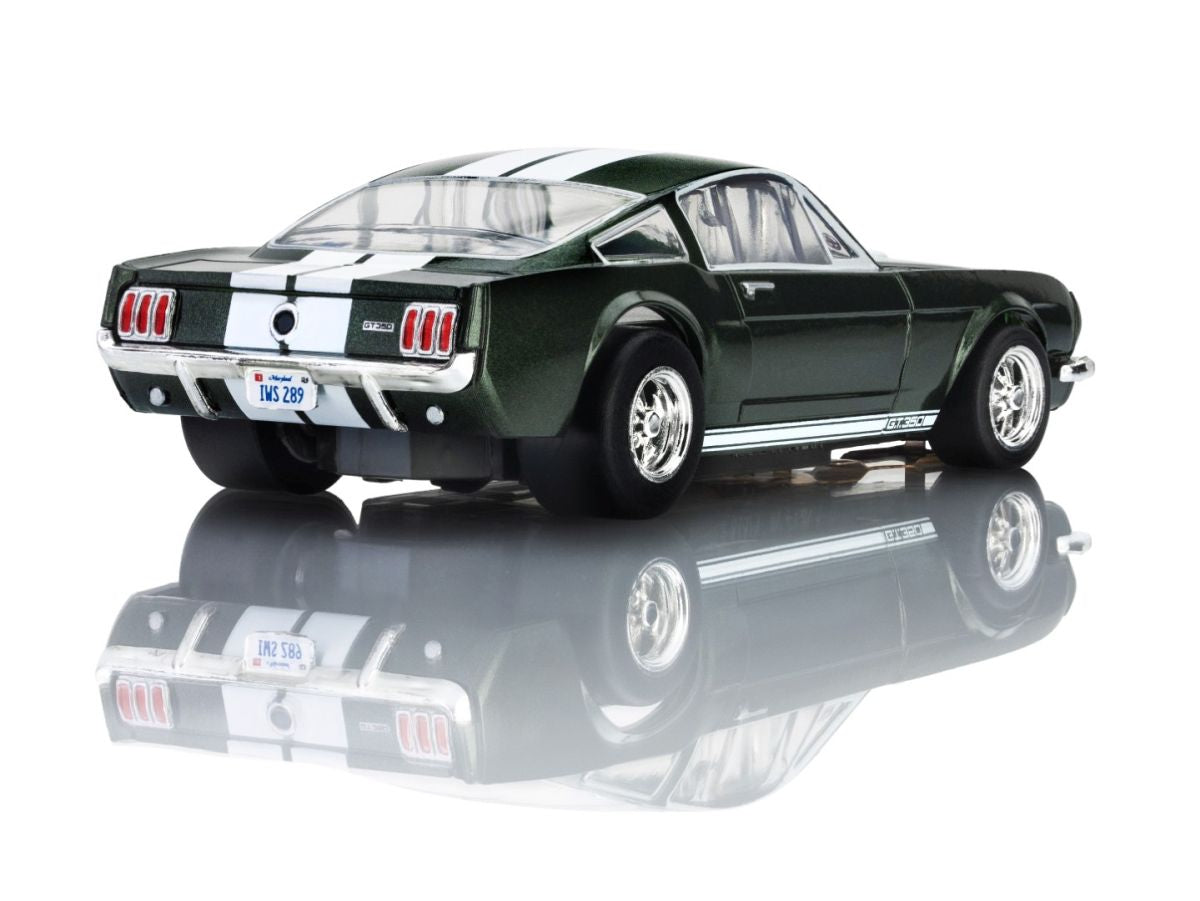AFX Racing Shelby GT350 1966 Ivy Green with White Stripes Slot Car