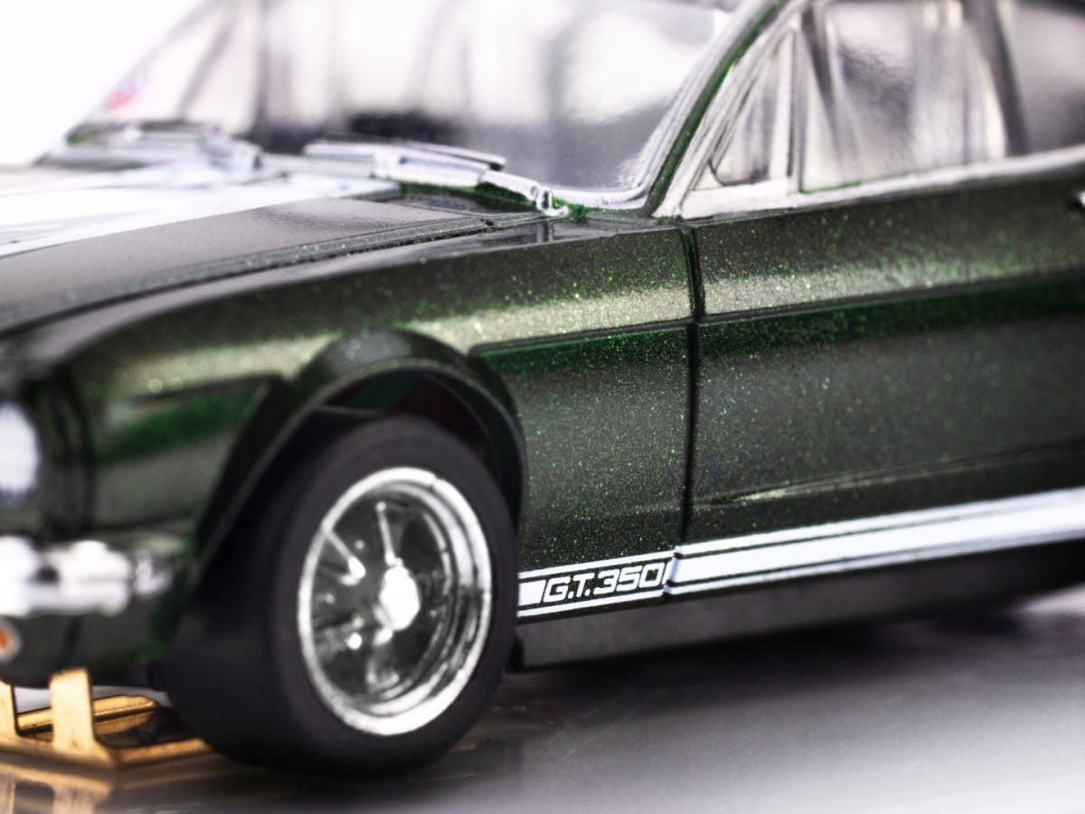 AFX Racing Shelby GT350 1966 Ivy Green with White Stripes Slot Car