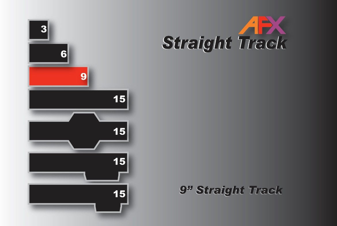 AFX Racing Track, Straight 9" (2pcs)