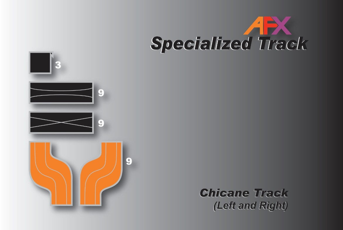 AFX Racing Track Chicane Set Left & Right 70617