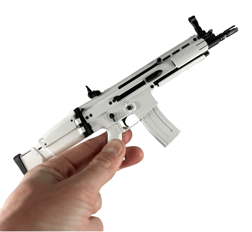 Goat Guns 1/3 Scale Diecast Arctic Kit Special White Edition SVD Sniper, M1 Garand, FN SCAR Combo