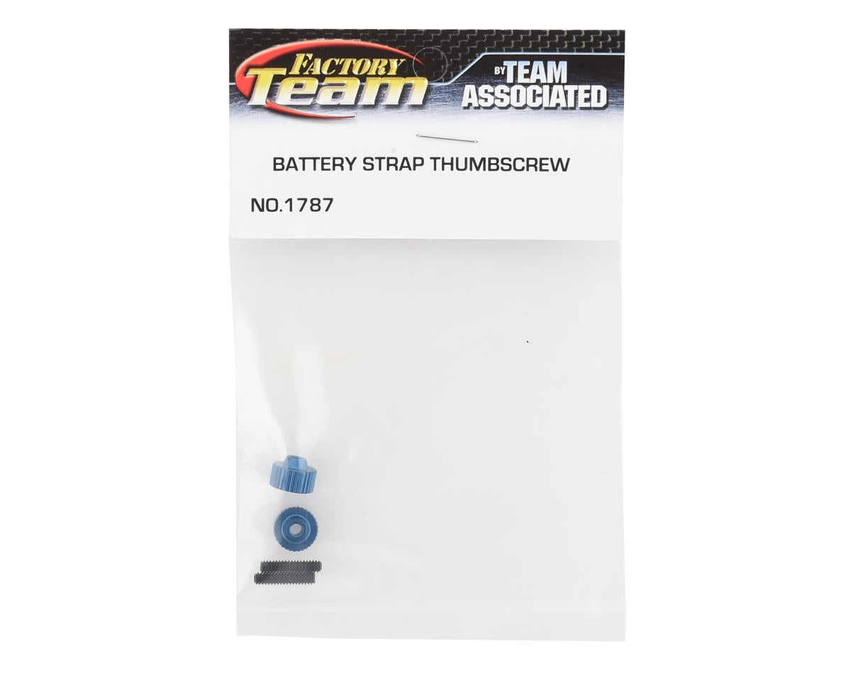 Team Associated Battery Strap Thumbscrews With Set Screws (2)