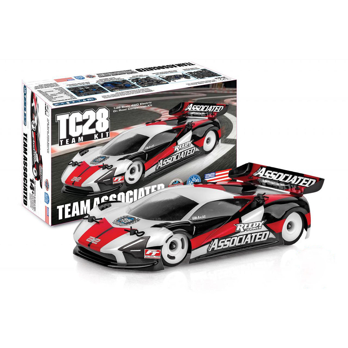 Team Associated TC28 1/28 Scale 4WD On-Road Team Kit - Competition Touring Car