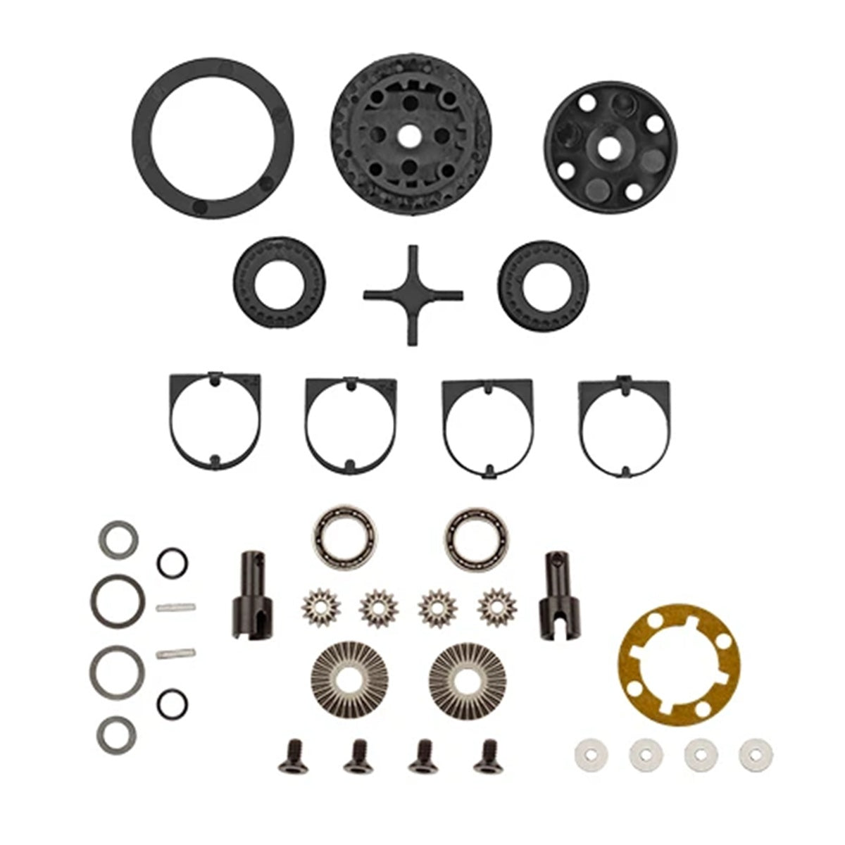 Team Associated TC28 Gear Differential Set – Front or Rear Fluid-Filled Diff, 1/28 4WD Touring Car