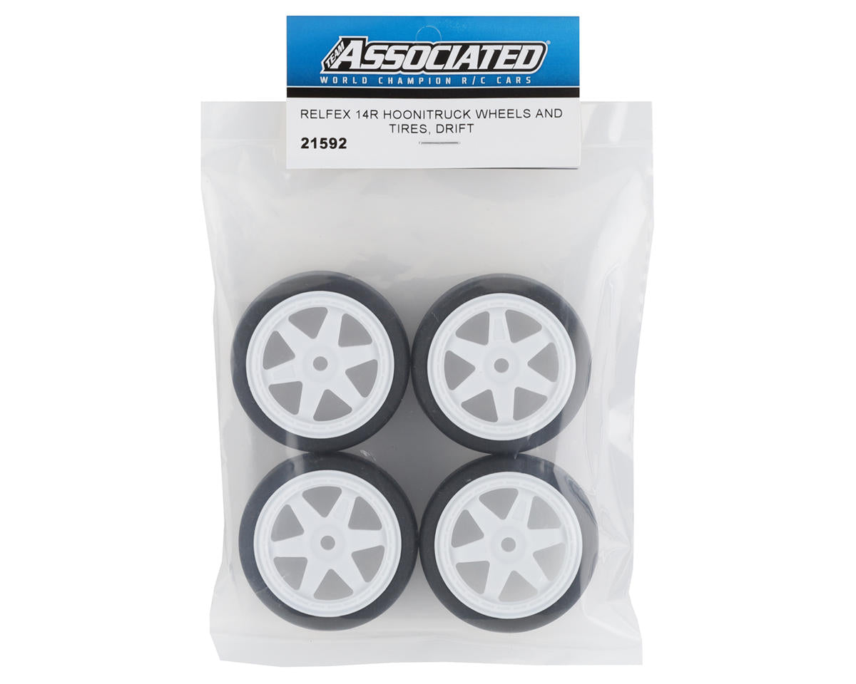 Team Associated Reflex 14R Hoonitruck Wheels and Tires Drift