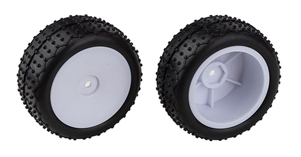 Team Associated Reflex 14 Mini Pin Tires on Wide Wheels White