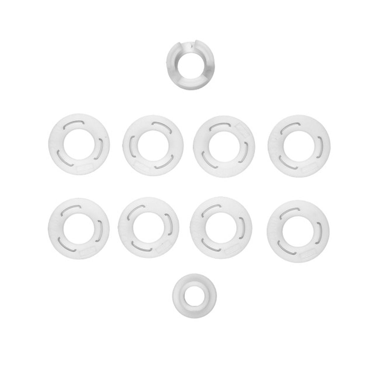 Team Associated RC28R Factory Team White Sidewall Flange Set – 1/28 Scale Replacement