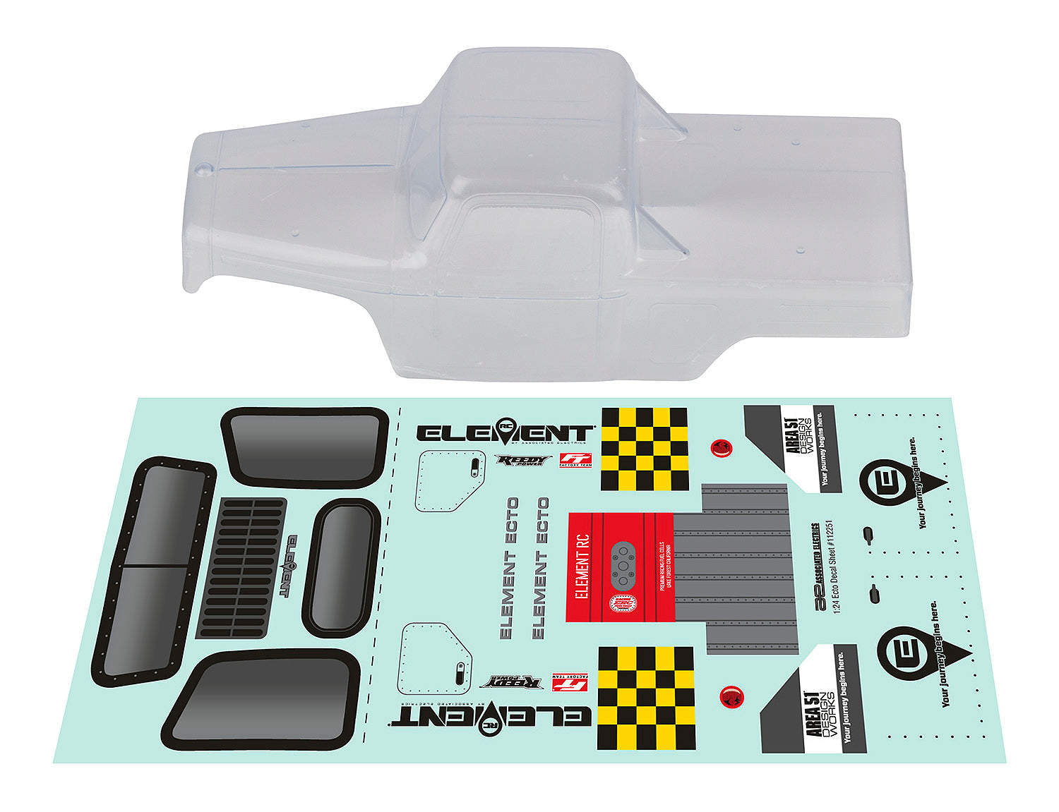 Team Associated Enduro24 Ecto Body Clear