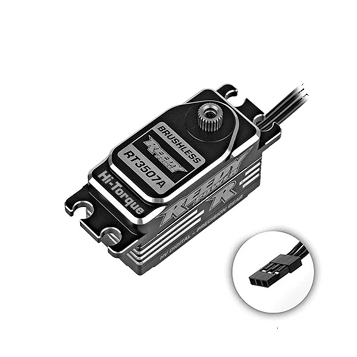 Reedy Power RT3507A Low-Profile Brushless Hi-Torque HV Servo – 389 oz-in @ 7.4V, Steel Gears, 1/10 Racing