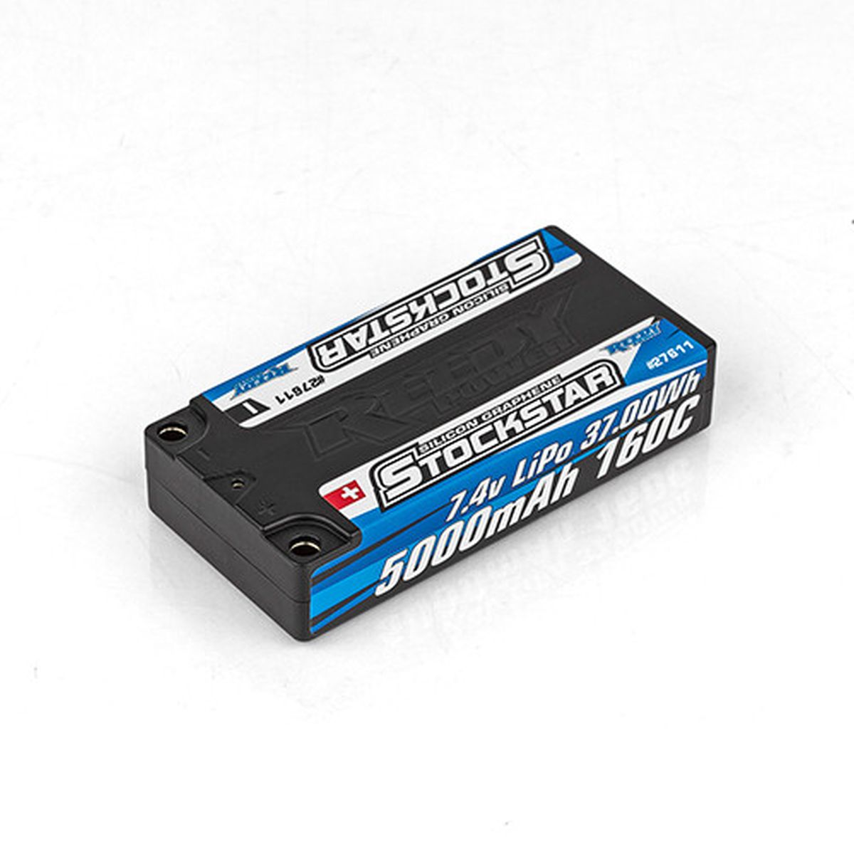 Team Associated Reedy Stockstar 5000mAh 7.4V 160C LP Shorty LiPo Battery
