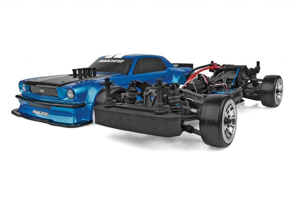 Team Associated DC10 RTR 1/10 Electric Brushless RWD Drift Car (Blue) w/2.4GHz Radio 30133