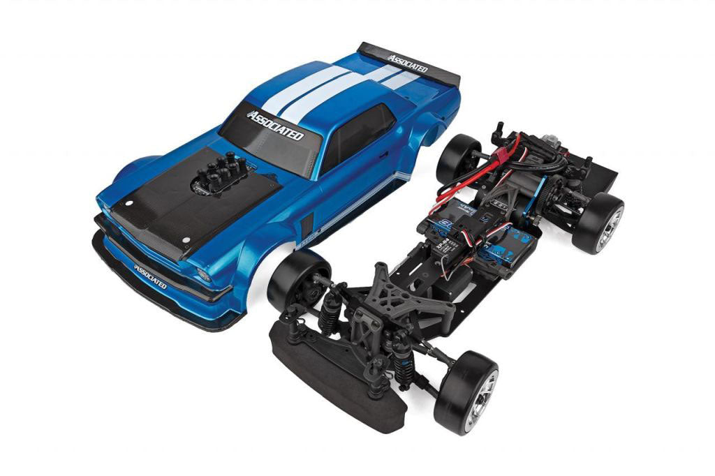 Team Associated DC10 RTR 1/10 Electric Brushless RWD Drift Car (Blue) w/2.4GHz Radio 30133