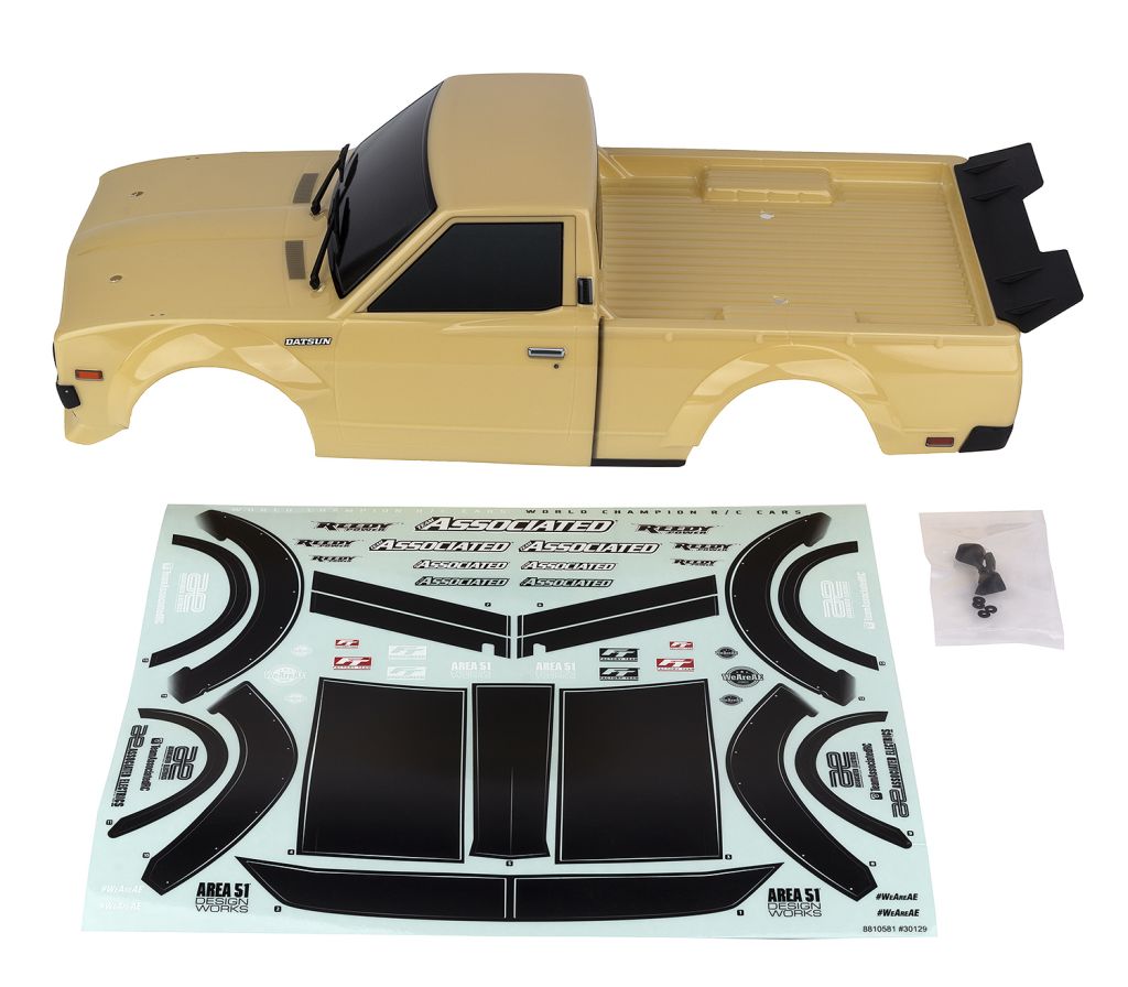 Team Associated Apex2 Sport Datsun 620 Body Set Tan Painted