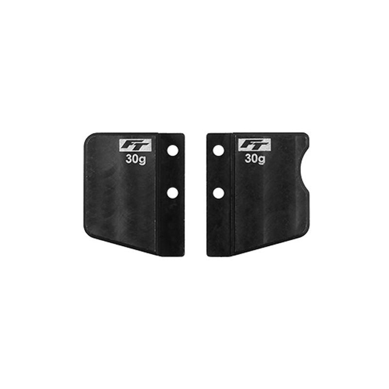 Team Associated RC10TC8 FT Steel Front and Rear Short Battery Weight Set, 32091