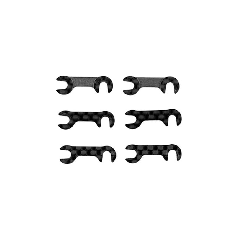 Team Associated RC10TC8 FT Carbon Fiber Roll-Center Spacer Set 32093